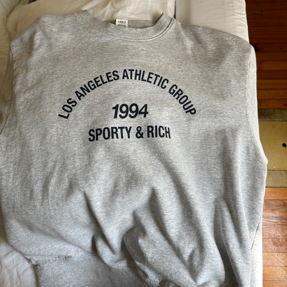 SPORTY AND RICH CREWNECK SWEATSHIRT
